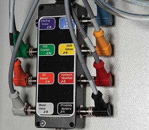 Color-coded junction box on HyPrecision Predictive pumps