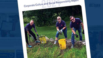 Cover photo of 2021 CSR report