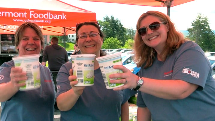 Hypertherm volunteering at VT Food Bank