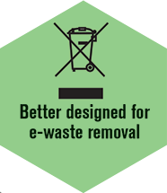 Designed for e-waste removal